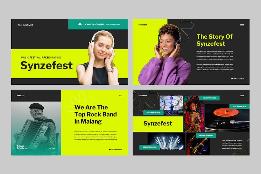 音乐节日活动策划讲述Keynote模板 - 顶尖PPT