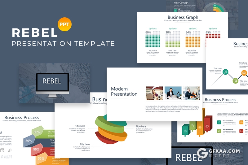 40页企业商务风格数据分析工作汇报项目演示PPT模板 - 顶尖PPT