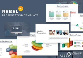 40页企业商务风格数据分析工作汇报项目演示PPT模板 - 顶尖PPT