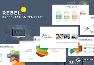 40页企业商务风格数据分析工作汇报项目演示Google slides模板 - 顶尖PPT