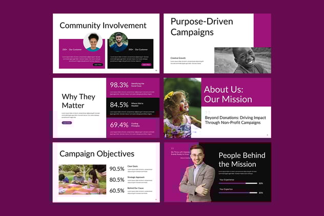 非营利组织公益活动宣传PPT模板 - 顶尖PPT