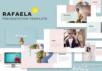 30页简约时尚摄影模特写真时尚服装展示Google slides模板 - 顶尖PPT