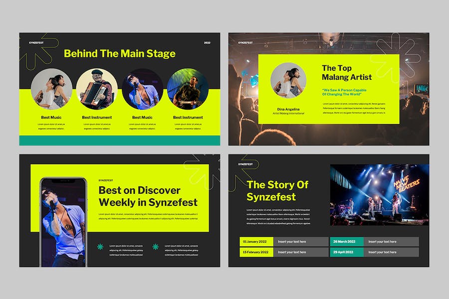 音乐节日活动策划讲述Keynote模板 - 顶尖PPT