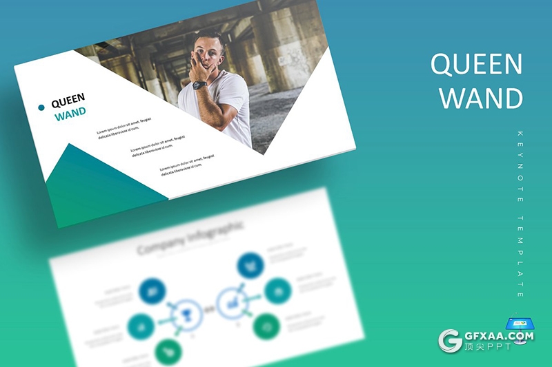 30页欧美风格团队介绍业务展示工作汇报keynote模板 5种主题配色 - 顶尖PPT