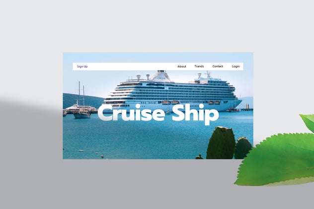 蓝色海洋风邮轮旅游行程介绍Keynote模板 - 顶尖PPT