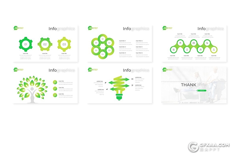 30页欧美高端商务风格创意图形工作汇报google slides模板 5种主题配色 - 顶尖PPT