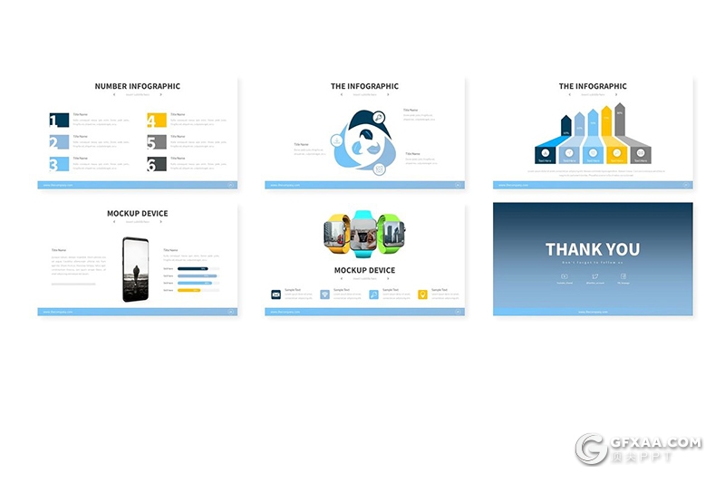 30页创意商务图形工作汇报项目分析keynote模板 5种主题配色 - 顶尖PPT