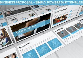 简约商务项目建议书方案PPT模板 - 顶尖PPT