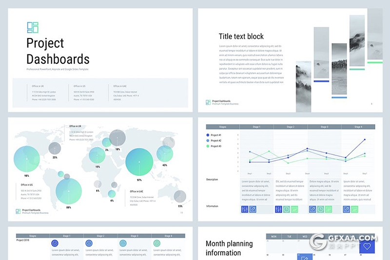 37页甘特图数据分析对比PPT模板 - 顶尖PPT