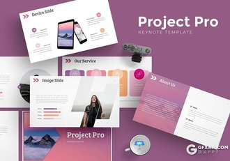 30页唯美配色项目分析欧美商务通用keynote模板 5种主题配色 - 顶尖PPT