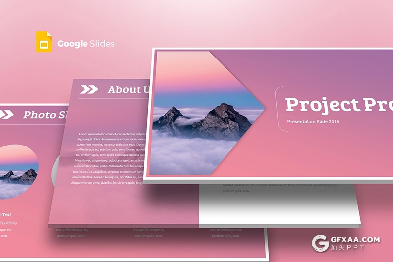 30页唯美配色欧美商务通用google slides模板 5种主题配色 - 顶尖PPT