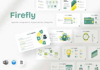 议程信息图表keynote模板 - 顶尖PPT