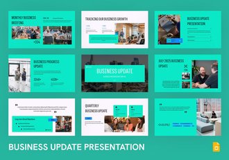企业业务更新情况介绍展示PPT模板 - 顶尖PPT