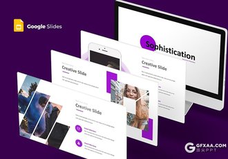 30页创意图形设计国外艺术风格google slides模板 5种主题配色 - 顶尖PPT