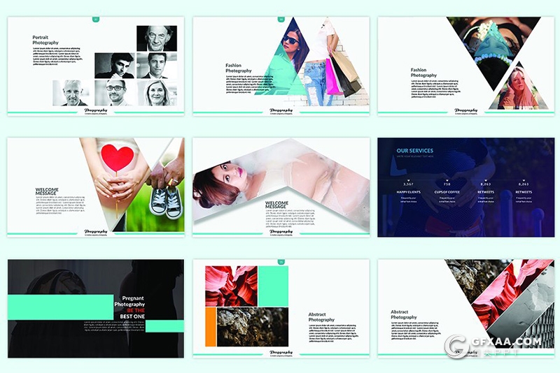 71页摄影图片展示摄影公司案例业务介绍PPT模板 - 顶尖PPT