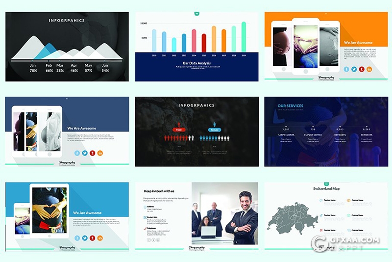 71页摄影图片展示摄影公司案例业务介绍PPT模板 - 顶尖PPT
