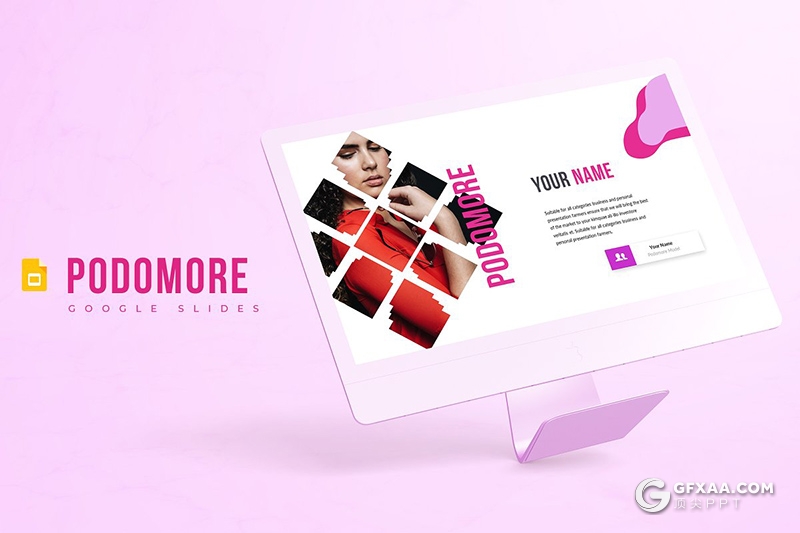 30页创意图形美容美体女性行业市场分析商务通用google slides模板 5种主题配色 - 顶尖PPT