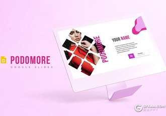 30页创意图形美容美体女性行业市场分析商务通用google slides模板 5种主题配色 - 顶尖PPT