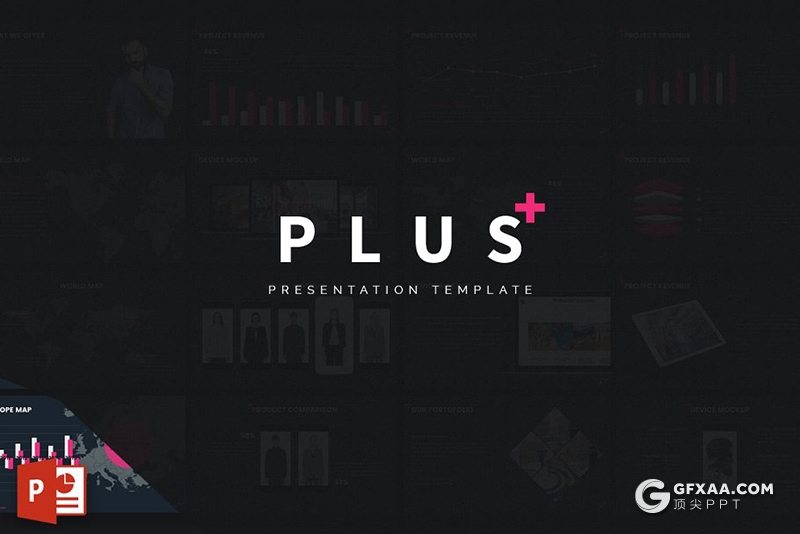 54页工作汇报团队介绍求职简历欧美PPT模板 5种主题配色 - 顶尖PPT