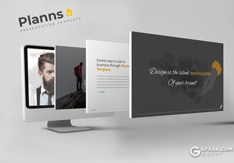 30页商务风格工作总结汇报国外多用途google slides模板 5种主题配色 - 顶尖PPT