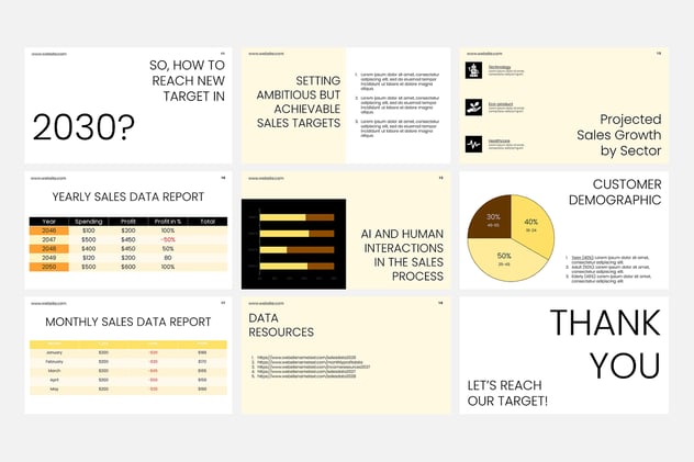 销售数据分析业绩展示PPT模板 - 顶尖PPT