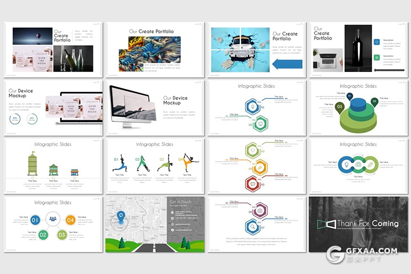 32页商务风格团队介绍工作总结汇报keynote模板 5种配色 - 顶尖PPT