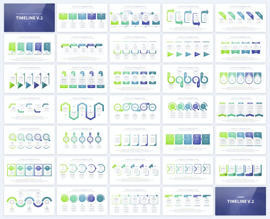 时间轴keynote模板 - 顶尖PPT