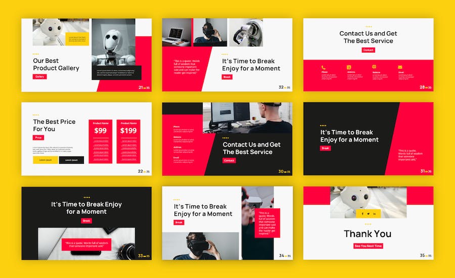 人工智能讲述方案展示技术应用Keynote模板 - 顶尖PPT