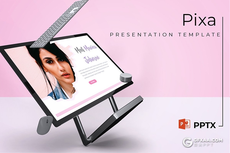 32页彩色艺术风格泼墨笔刷图片形状商务多用途PPT模板 5种主题配色 - 顶尖PPT