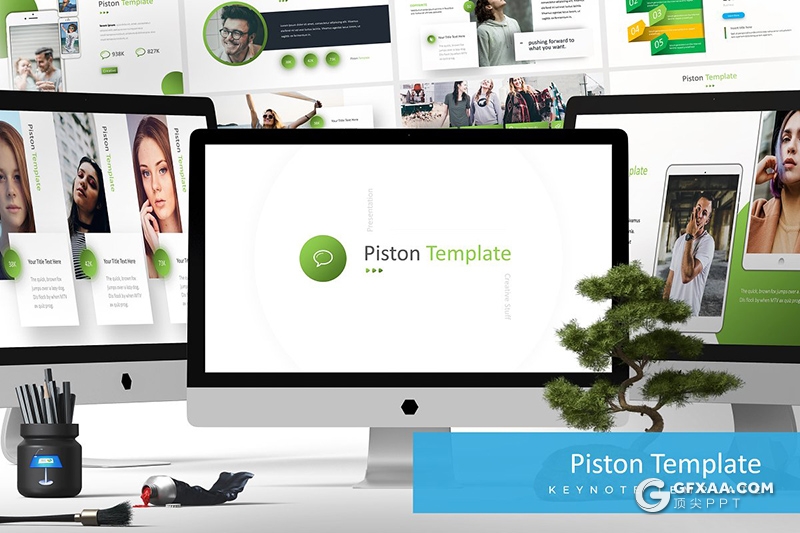 30页商务风格企业团队介绍欧美商务多用途keynote模板 5种主题配色 - 顶尖PPT