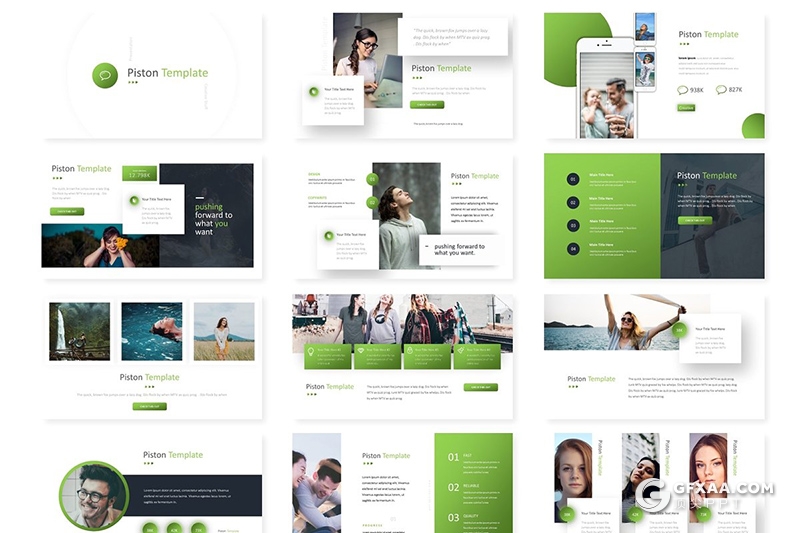 30页商务风格企业团队介绍欧美商务多用途keynote模板 5种主题配色 - 顶尖PPT