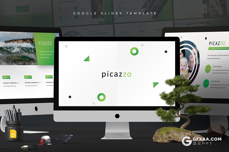 30页商务风格企业工作汇报商务通用google slides模板 5种主题配色 - 顶尖PPT