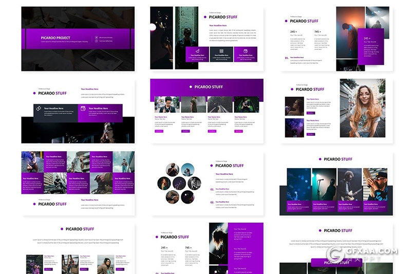 30页国外商务多用途需求分析项目合作keynote模板 5种主题配色 - 顶尖PPT