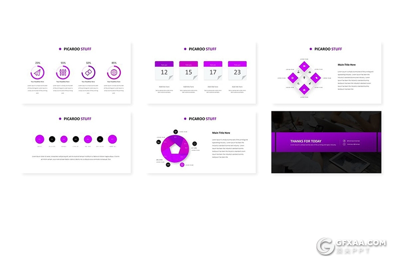 30页国外商务多用途需求分析项目合作keynote模板 5种主题配色 - 顶尖PPT