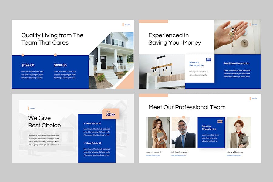 房地产楼盘项目销售推广宣传PPT模板 - 顶尖PPT