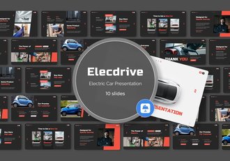 新能源电动汽车主题keynote模板 - 顶尖PPT