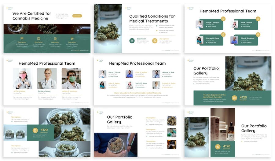 医学医疗医用大麻项目分析研究报告通用PPT模板 - 顶尖PPT