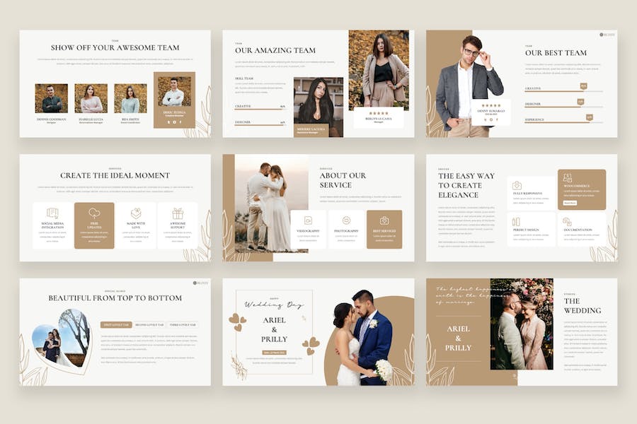 婚礼活动策划宣传展示PPT模板 - 顶尖PPT