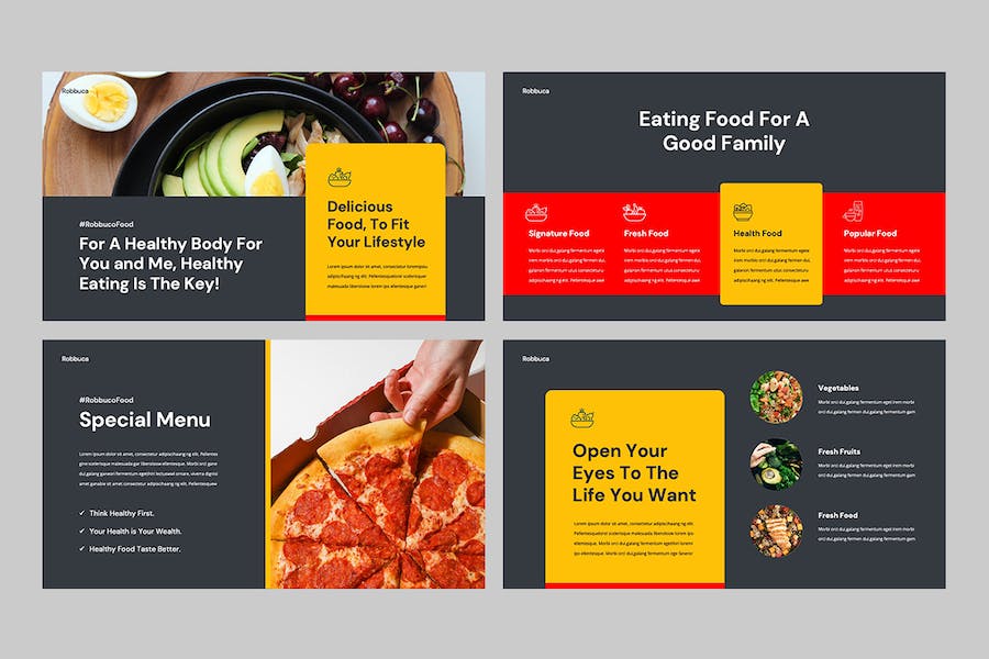 食品餐饮品牌推介宣传营销展示方案PPT模板 - 顶尖PPT