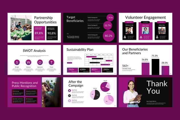 非营利组织公益活动宣传PPT模板 - 顶尖PPT