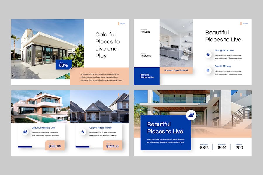 房地产楼盘项目销售推广宣传PPT模板 - 顶尖PPT