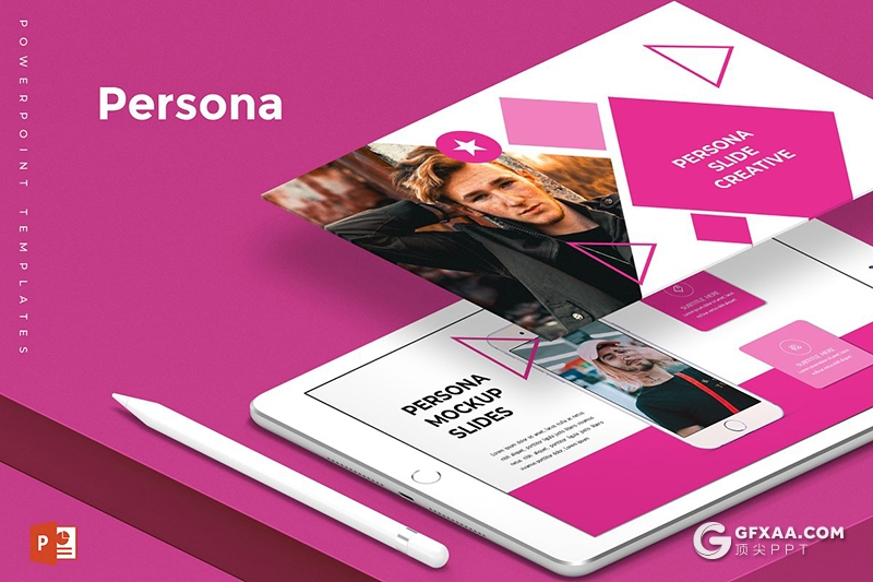 30页欧美时尚风格摄影图片展示模特写真PPT模板 5种主题配色 - 顶尖PPT