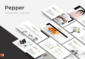 30页简约风格商务工作汇报项目合作通用PPT模板 5种主题配色 - 顶尖PPT