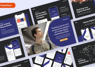 移动应用开发技术方案PPT模板 - 顶尖PPT