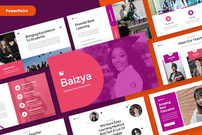 教育课程教学设计大纲讲述知识展示PPT模板 - 顶尖PPT