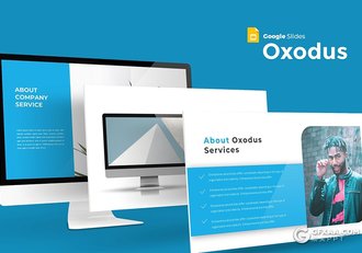 30页扁平化商务风格国外工作分析项目汇报google slides模板 5种主题配色 - 顶尖PPT