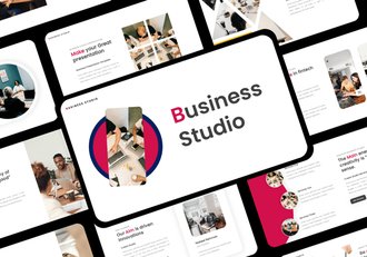 SAAS工作室团队展示简介PPT模板 - 顶尖PPT