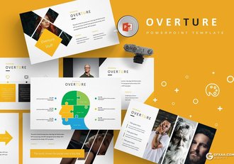 30页欧美商务风格团队介绍工作汇报PPT模板 5种主题配色 - 顶尖PPT