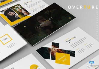 30页欧美商务风格团队介绍工作汇报keynote模板 5种主题配色 - 顶尖PPT