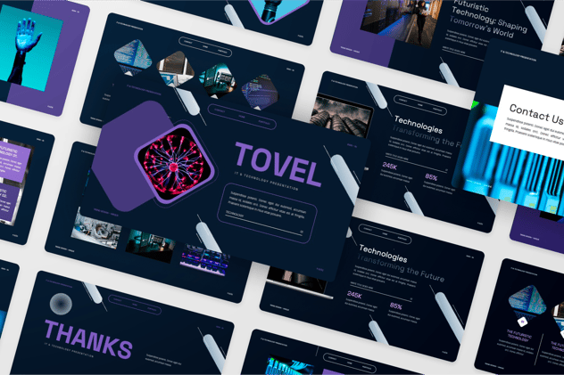 IT技术云计算大数据人工智能物联网keynote模板 - 顶尖PPT